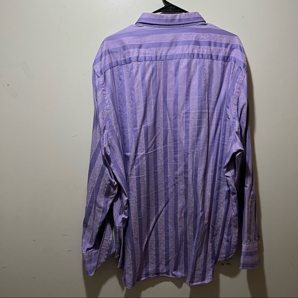 Robert Graham Lavender Pinstriped Dress Shirt - Picture 2 of 8